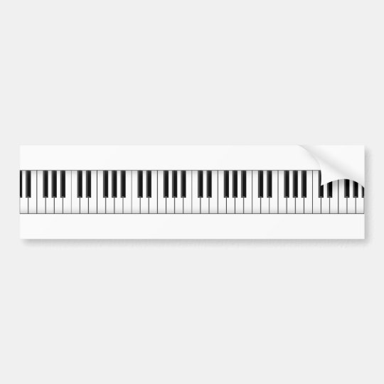 Keyboard / Piano Keys Bumper Sticker