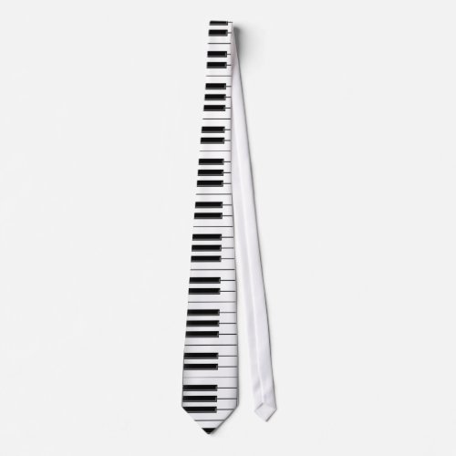 Keyboard  Piano Keys Custom Necktie Tie