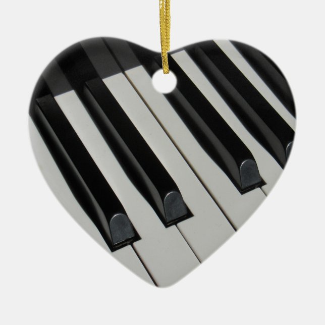 Keyboard Piano Keys Music Instrument Creative Ceramic Ornament (Front)