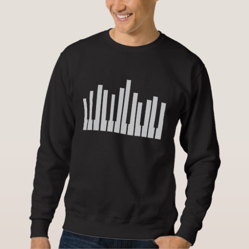 Keyboard Piano Keys Musical Instrument Player Sweatshirt