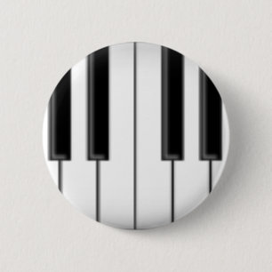 Keyboard / Piano Keys: Pinback Button