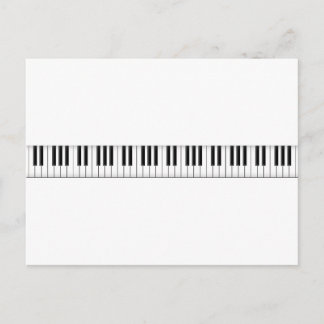 Keyboard / Piano Keys: Postcard