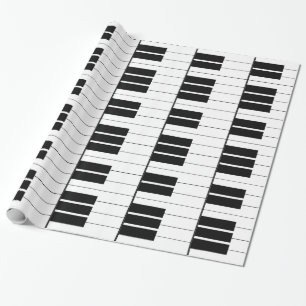 Keyboard Piano Keys Wrapping Paper