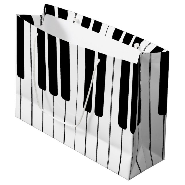 Keyboard Piano Organ Large Gift Bag (Front Angled)