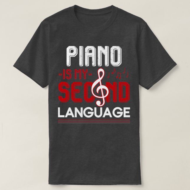 Keyboard Piano Player Gift Piano T-Shirt (Design Front)