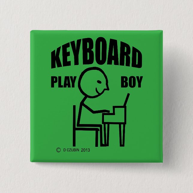 Keyboard Play Boy Button (Front)