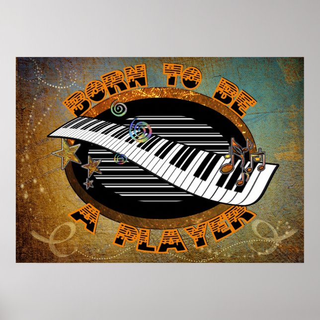 Keyboard Player Poster (Front)