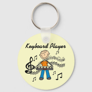 Keyboard Player Tshirts and Gifts Keychain