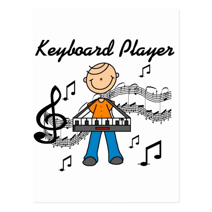 Keyboard Player Tshirts and Gifts Post Cards