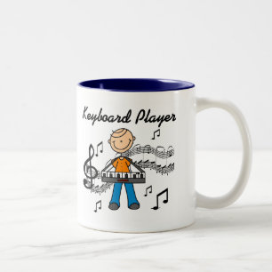 Keyboard Player Tshirts and Gifts Two-Tone Coffee Mug