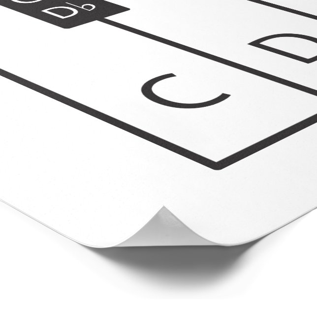 Keyboard (Two octaves) Poster