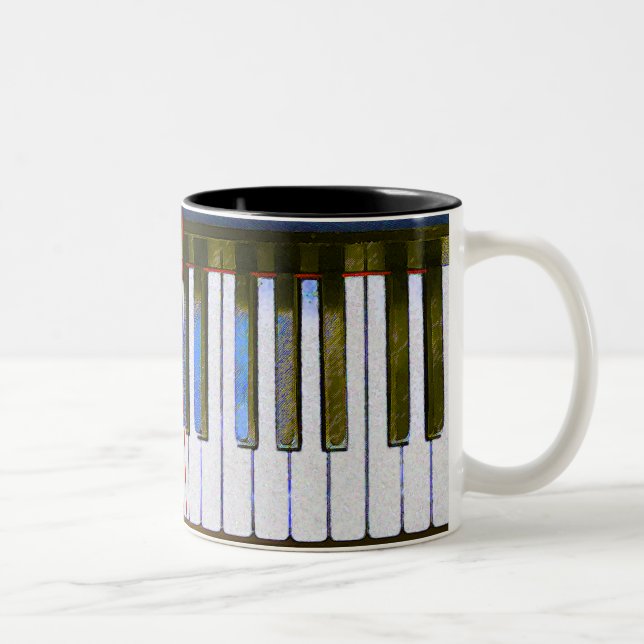 KEYBOARD Two-Tone COFFEE MUG (Right)