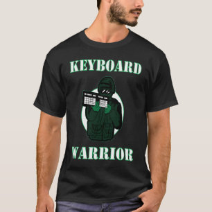 Keyboard Warrior  Gaming Gamer Keyboard Hater Nerd T-Shirt