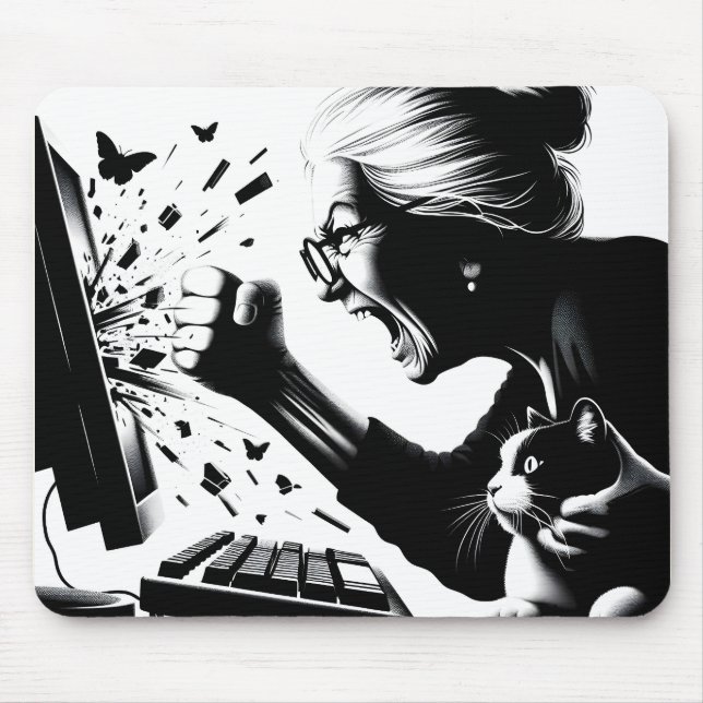 Keyboard Warrior Mouse Pad (Front)