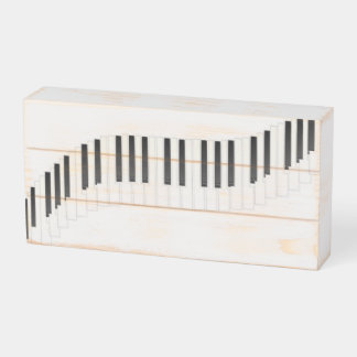 Keyboard Wooden Box Sign