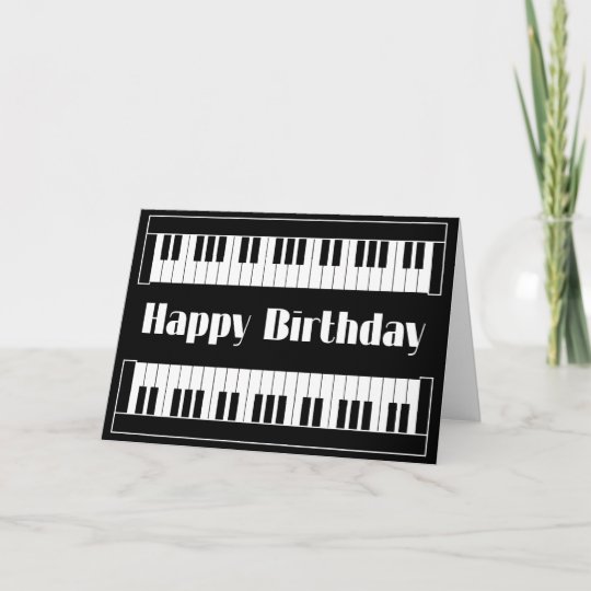 Keyboards Happy Birthday Card | Zazzle.com