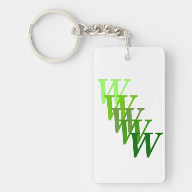 Keychain (acrylic) - Stepped  Letters and Name (Front)