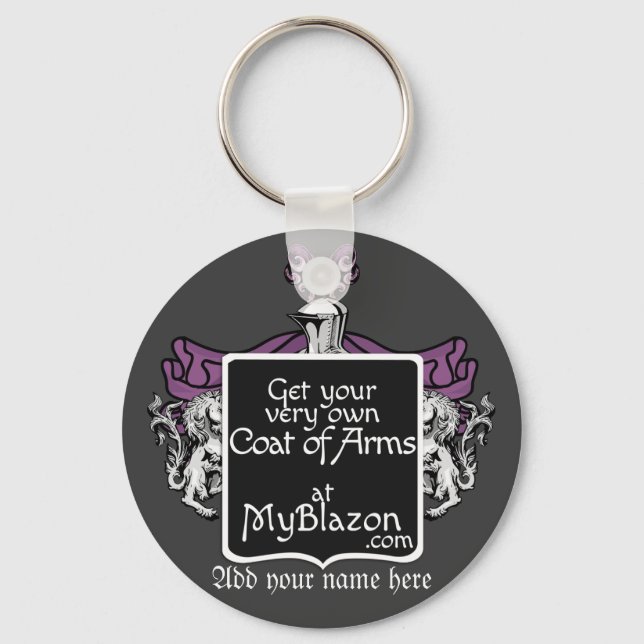 Keychain adorned with your very own coat of arms (Front)