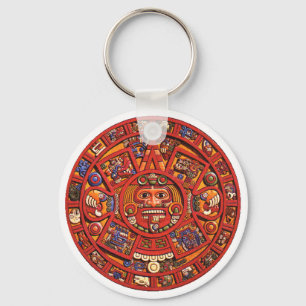 Keychain: Aztec calendar Keychain
