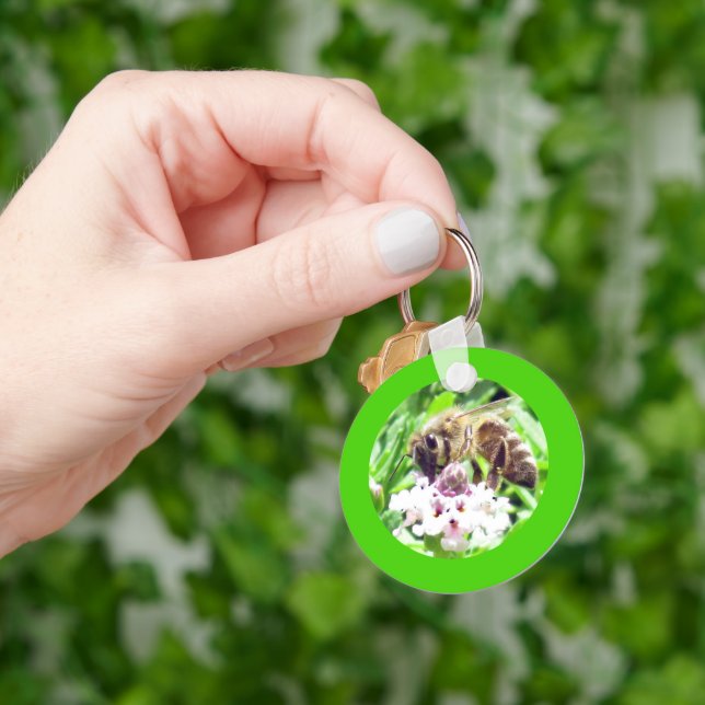 Keychain - Bee on Clover Blossom (Hand)