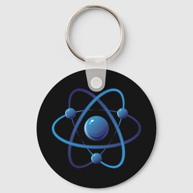 Keychain: Blue atom Keychain (Front)