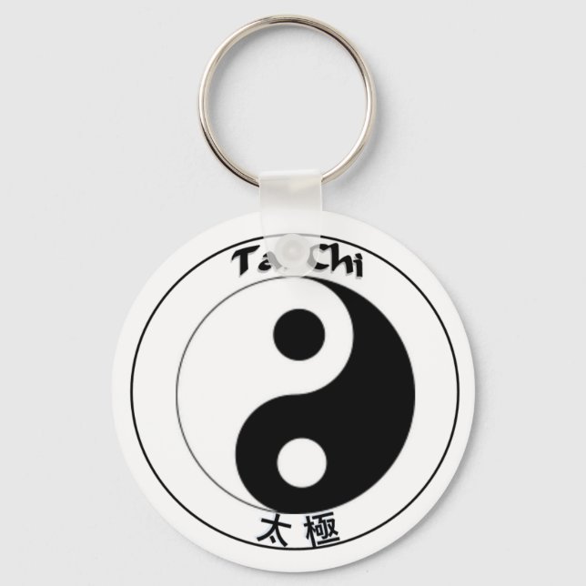 Keychain button Tai Chi Logo (Front)