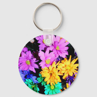 Keychain Colorful Flowers