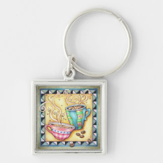 KEYCHAIN - COOL BEANS! COFFEE ART