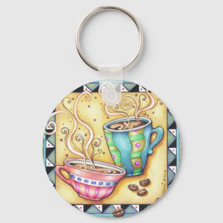 KEYCHAIN - COOL BEANS! COFFEE ART