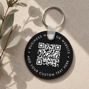 Keychain Custom QR Code Business Promo Swag Gift