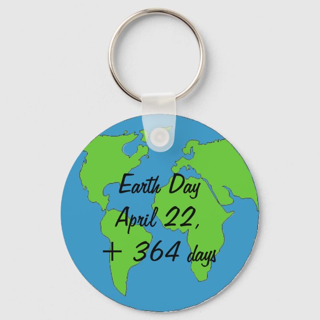 Keychain - Earth Day all Year (Front)