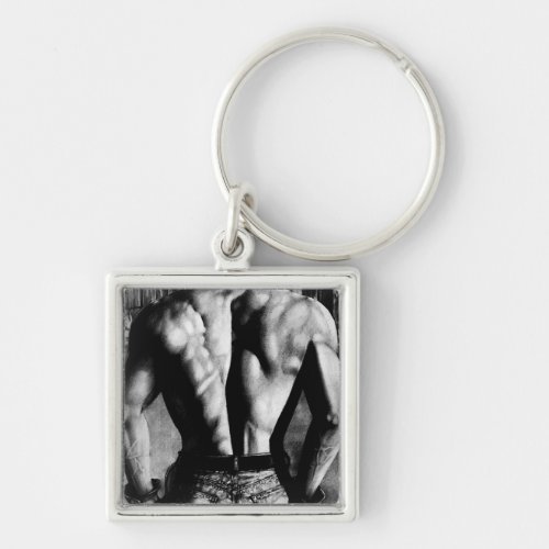 Keychain For Him Masculine Bodybuilder Art