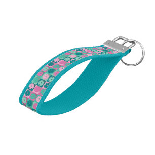 Keychain for pickleballer: pink and minty