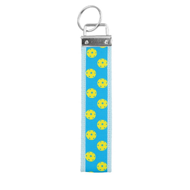 Keychain for pickleballer with pickleballs (Keys on Top)