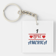 Keychain - I Love America