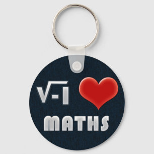 Keychain I LOVE MATHS