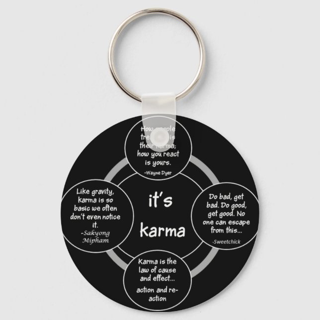 Keychain  -  It's Karma (Front)