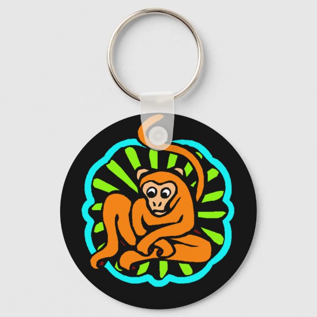 Keychain ~ Keys Chinese Zodiac Sign Year Monkey (Front)