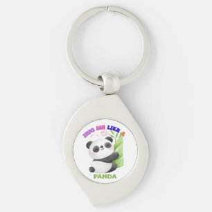 🐼 Keychain & Lanyard – Hug Me Like a Panda