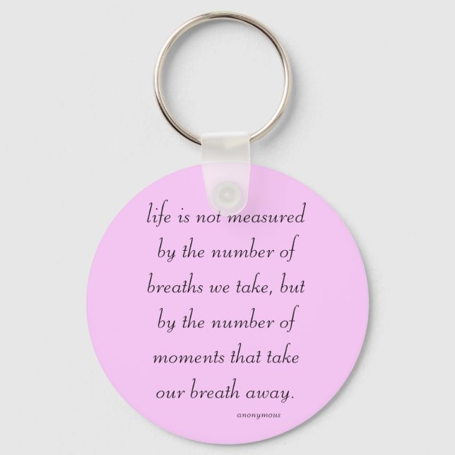 Keychain "Life is not measured..." (Front)