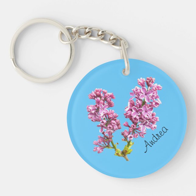 Keychain - Lilac blossoms (Front)