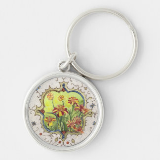 Keychain-Miniature Marigolds Keychain