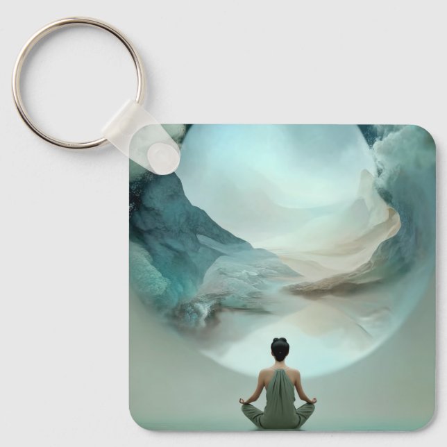 Keychain Mystical Zen Meditation (Front)
