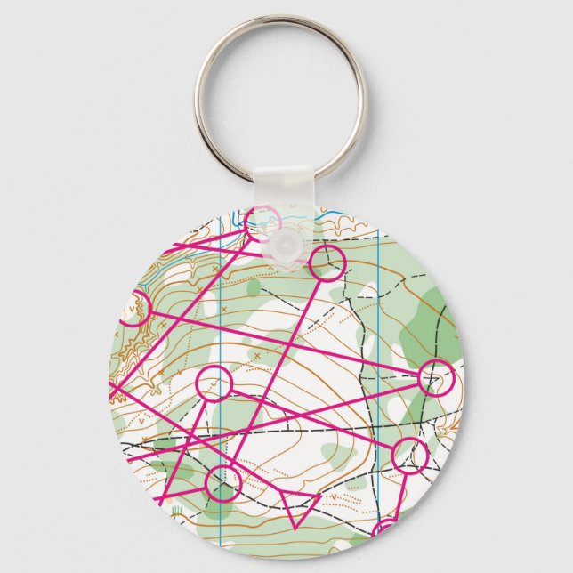 Keychain - Orienteering course (Front)