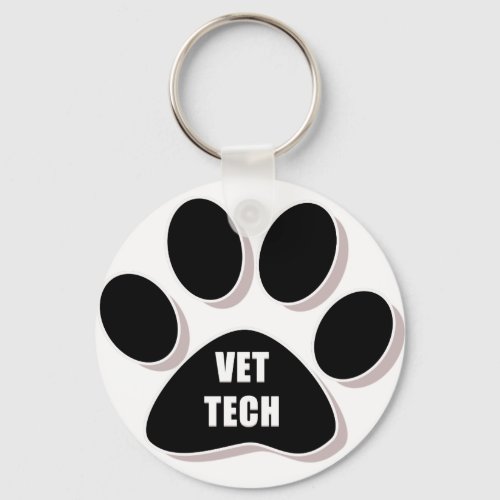 keychain paw black vest