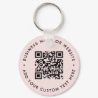 Keychain | Personalized QR Code Business Promo Tag