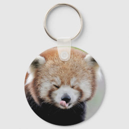 Keychain photo red panda. Panda roux.