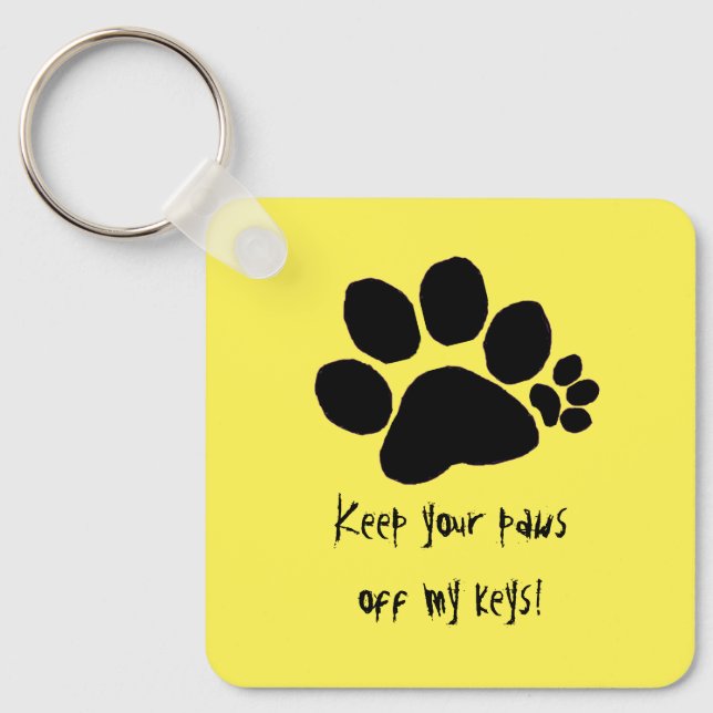 Keychain - Polydactyl Paw Print (Front)