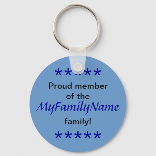 Keychain _ Proud Member of the Family