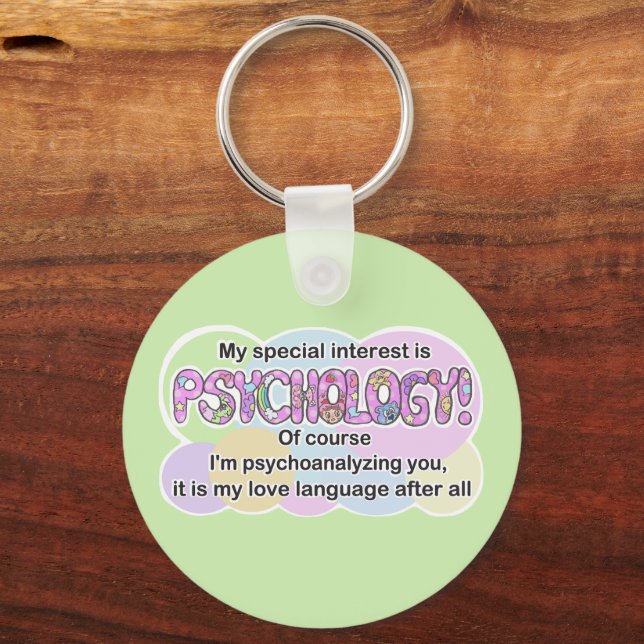 Keychain Psychology Love Language (ADHD, Autistic) (Back)